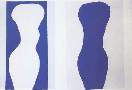 Henri Matisse Shapes white Torso and Blue Torso(Jazz) (mk35) oil painting image
